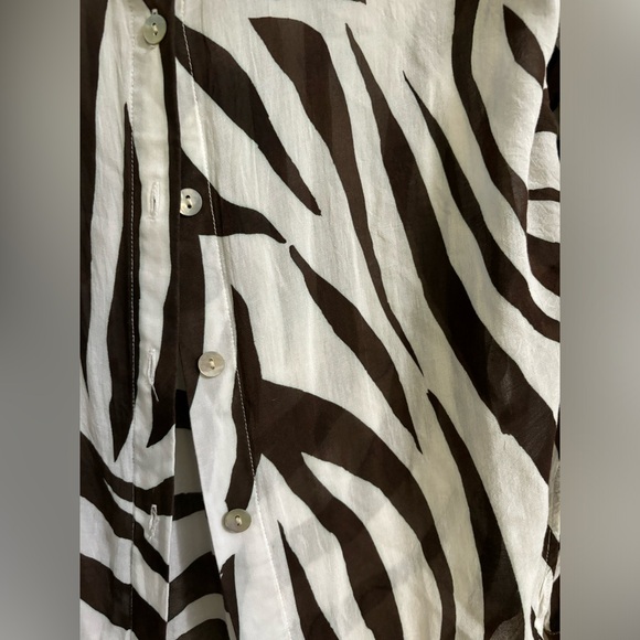 Cloth & Stone for Anthropologie zebra top S - Picture 5 of 6